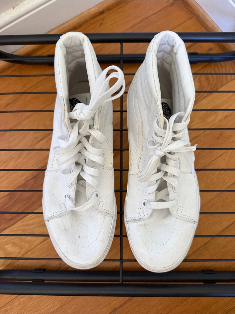 Vans White Sk8-Hi